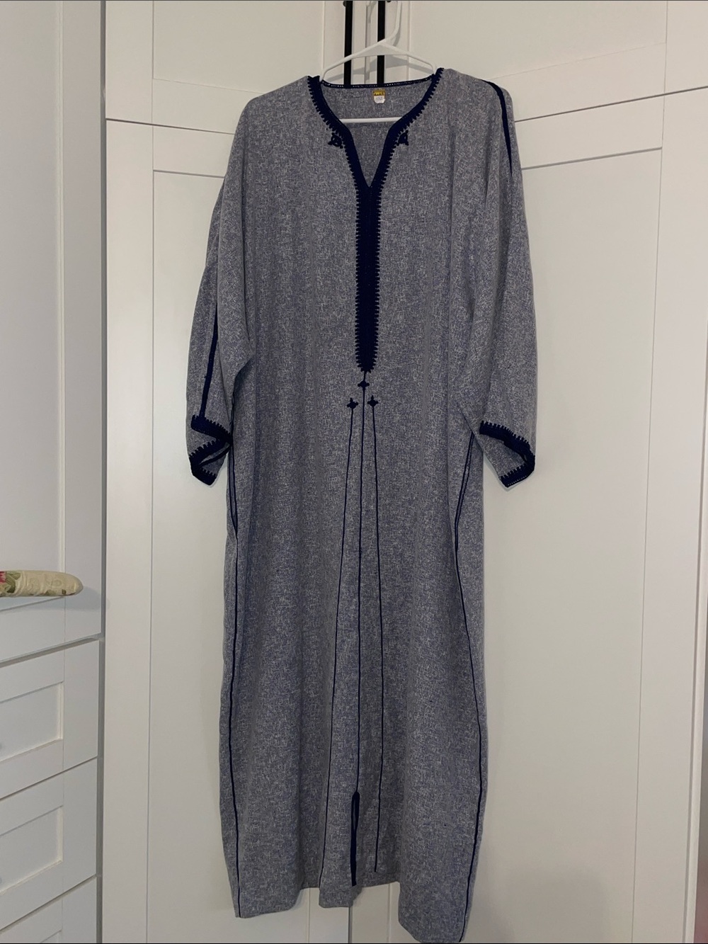 Handmade Moroccan Linen Blend Kaftan Caftan Robe Djellaba XL